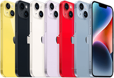 Apple iPhone 14 Plus All Six Colors 365by250 Image