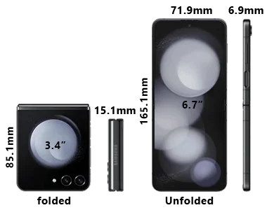 Samsung Galaxy Z Flip5 Design 380by300