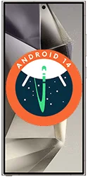 Samsung Galaxy S24 Ultra OS Android 14 125by250