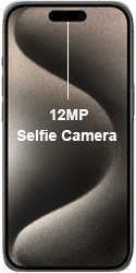 Apple iPhone 15 Pro Max Selfie Camera 125by250