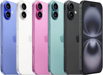 Apple iPhone 16 All Colors 345by250