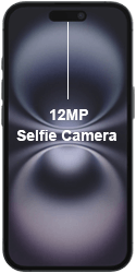 Apple iPhone 16 Plus Selfie Camera 122by250