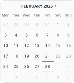 Apple iPhone 16e Calendar 300by336