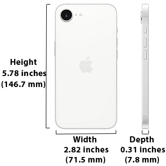 Apple iPhone 16e Dimensions 330by330px