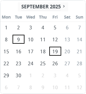 Apple iPhone 17 Calendar 288by314px