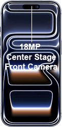 Apple iPhone 17 Pro Center Stage Front Camera 121by250px