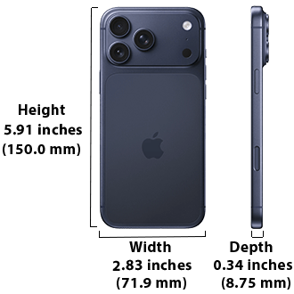 Apple iPhone 17 Pro Dimensions 330by330px
